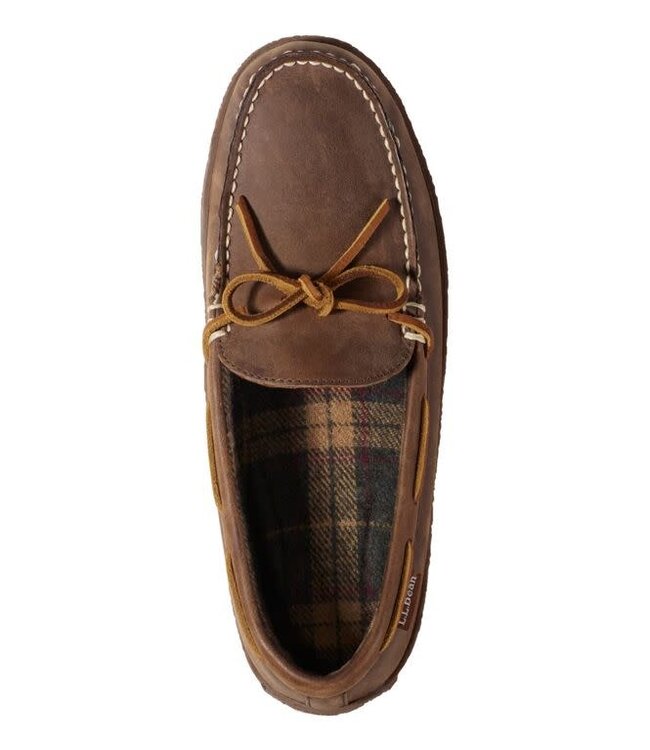 L.L.Bean M's Handsewn Slippers, Flannel-Lined