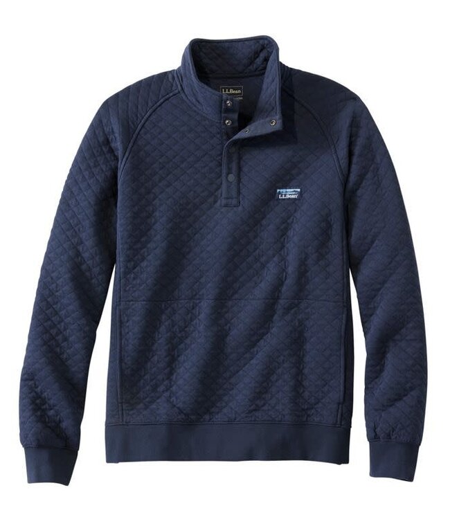L.L.Bean M's Quilted Sweatshirt, Mockneck