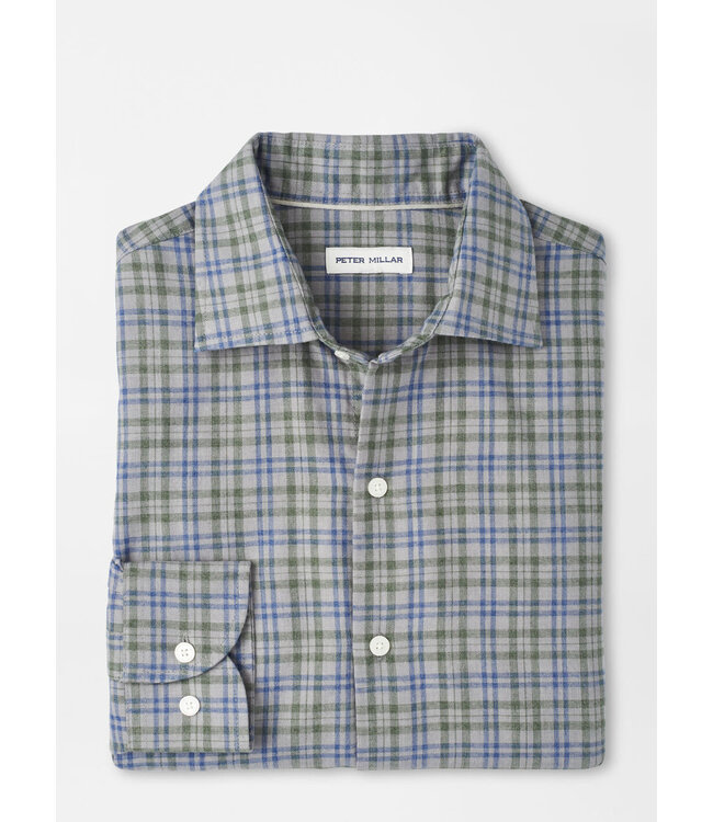 Peter Millar M's Bar Harbor Performance Flannel Sport Shirt