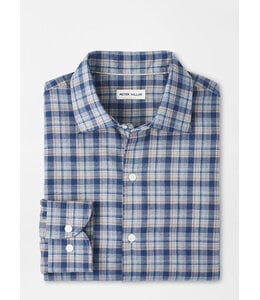 Peter Millar M's Whitecap Performance Flannel Sport Shirt