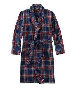 L.L.Bean M's Scotch Plaid Flannel Robe