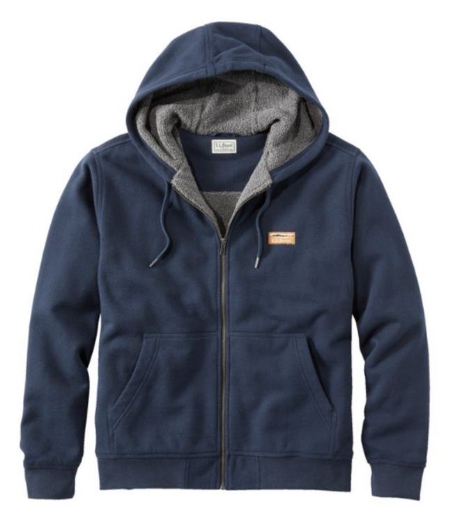 L.L.Bean M's Katahdin Iron Works® Hooded Sweatshirt, Fleece-Lined