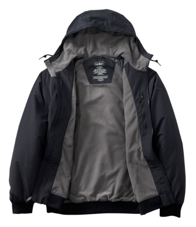 L.L.Bean M's Insulated 3-Season Bomber Hooded Jacket
