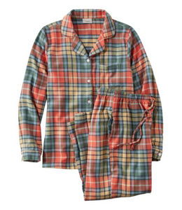 L.L.Bean W's Scotch Plaid Flannel Pajamas