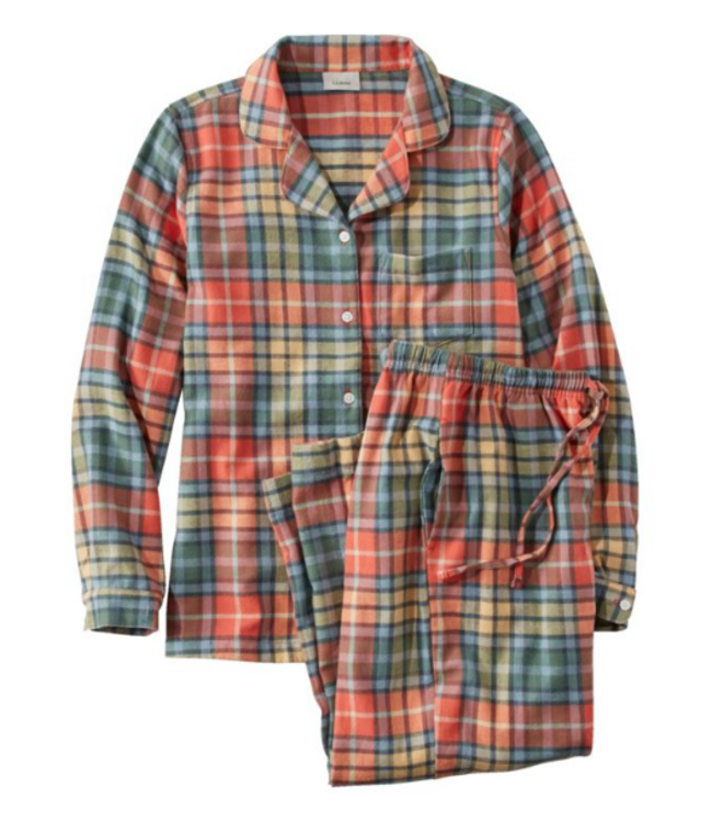 L.L.Bean W's Scotch Plaid Flannel Pajamas