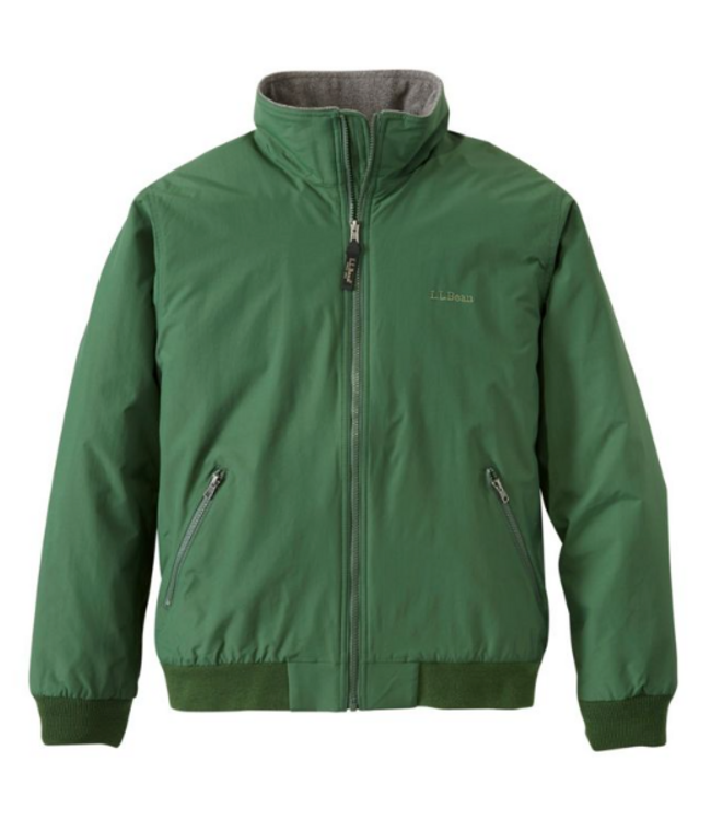 L.L.Bean M's Warm-Up Jacket, Fleece Lined