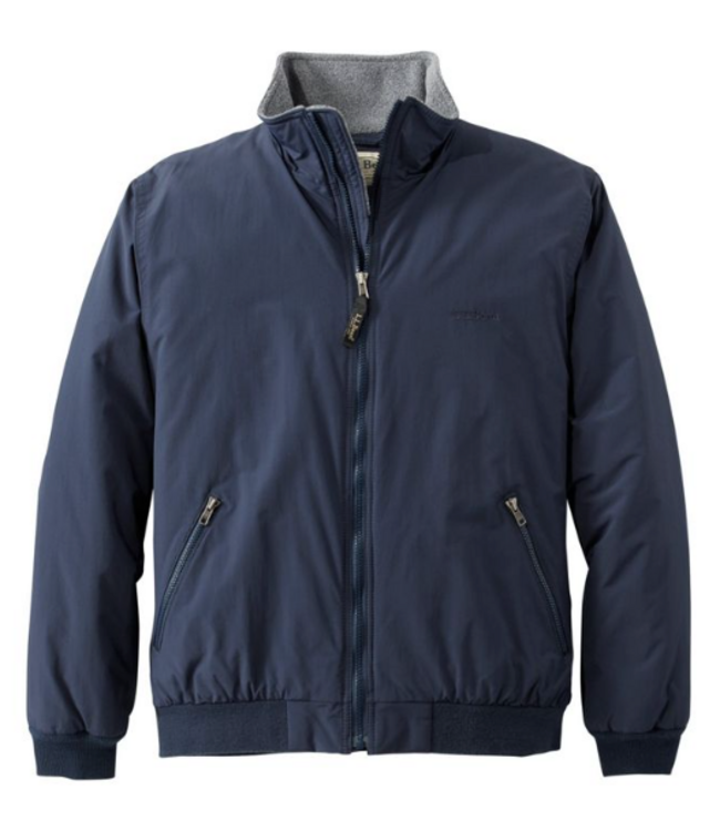 L.L.Bean M's Warm-Up Jacket, Fleece Lined