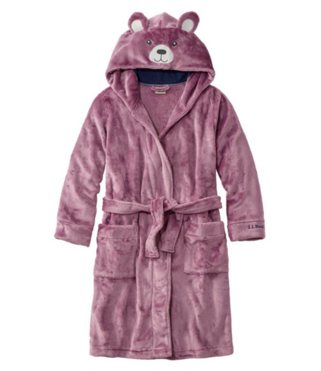 L.L.Bean Kids' Cozy Animal Robe, Hooded