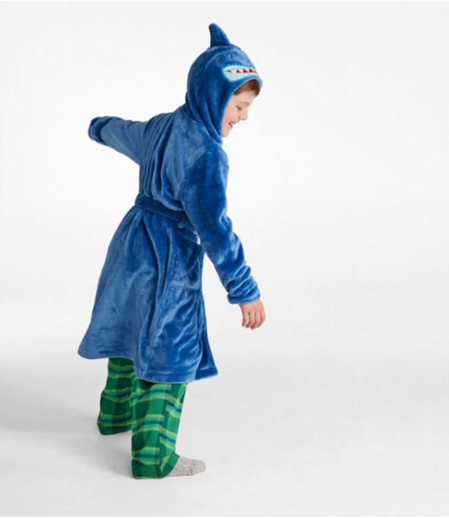 L.L.Bean Kids' Cozy Animal Robe, Hooded