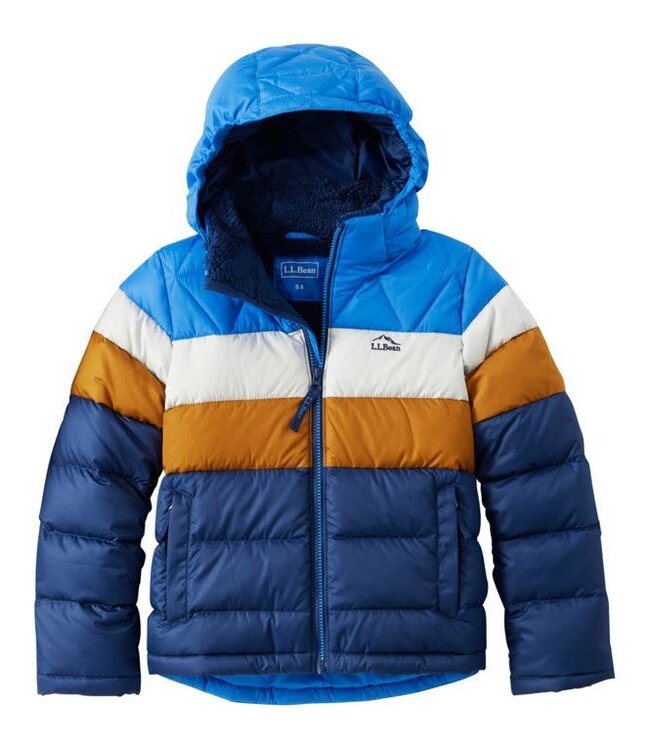 L.L.Bean Little Kids' Bean's Down Jacket, Colorblock