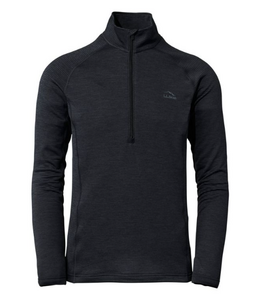 L.L.Bean M's L.L.Bean Midweight Base Layer Crew Top, 1/4 Zip