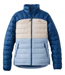 L.L.Bean W's Bean's Down Jacket, Colorblock