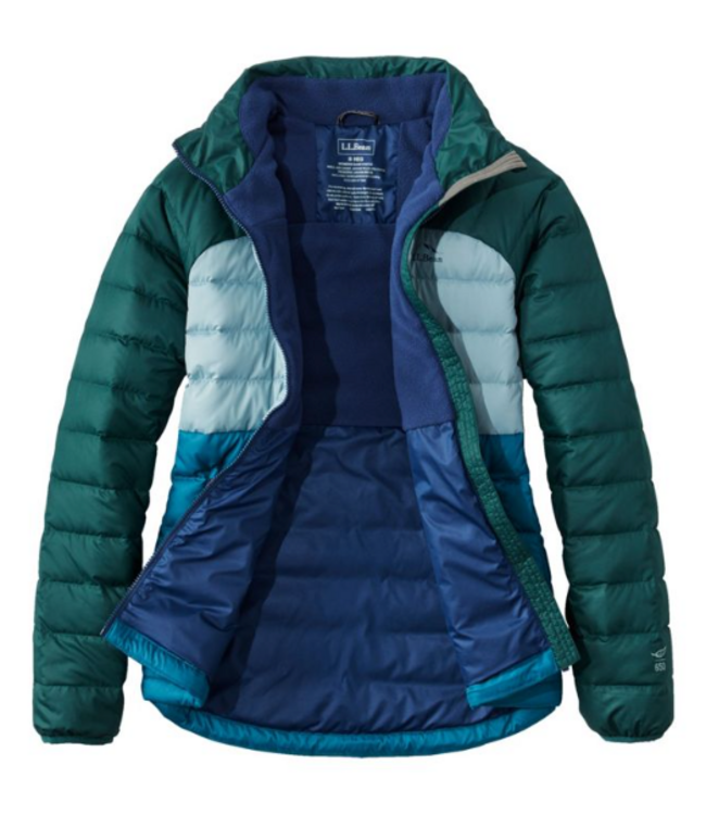 L.L.Bean W's Bean's Down Jacket, Colorblock