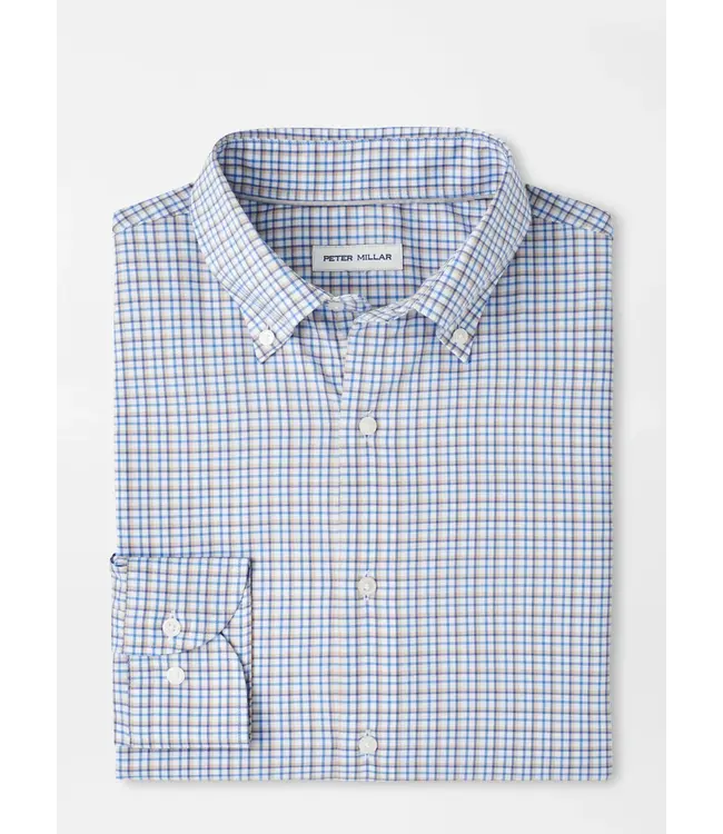 Peter Millar M's Julian Crown Lite Cotton-Stretch Sport Shirt