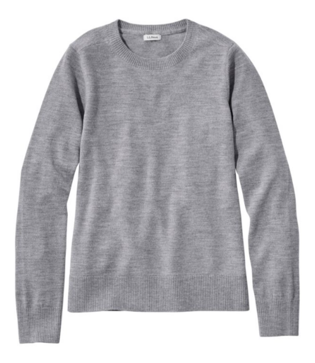 L.L.Bean W's Essential Merino Wool Sweater, Crewneck