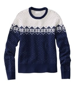 L.L.Bean W's Signature Camp Merino Wool Sweater, Pullover Novelty