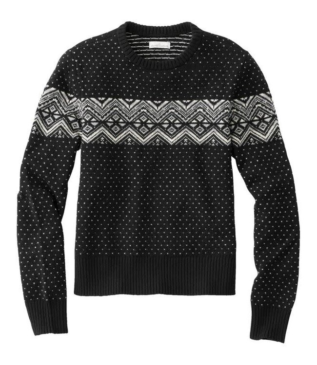 L.L.Bean W's Signature Camp Merino Wool Sweater, Pullover Novelty