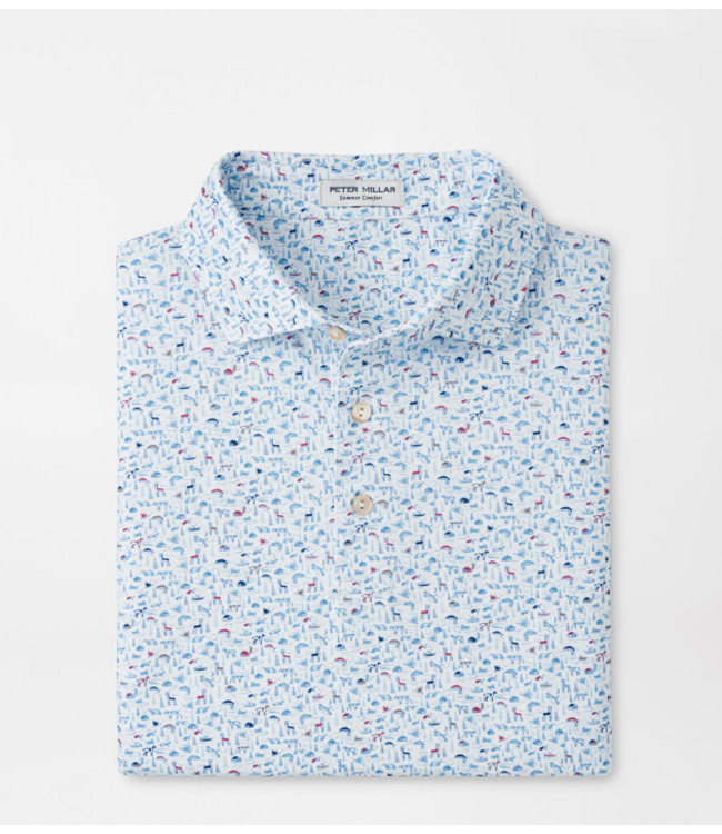 Peter Millar M's On The Hunt Performance Jersey Polo
