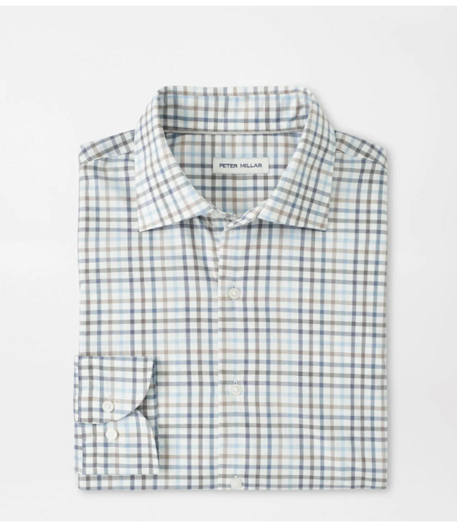 Peter Millar M's North Coast Crown Lite Cotton-Stretch Sport Shirt