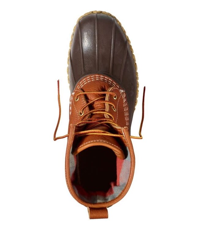 L.L.Bean M's Bean Boots 8", Flannel-Lined Insulated