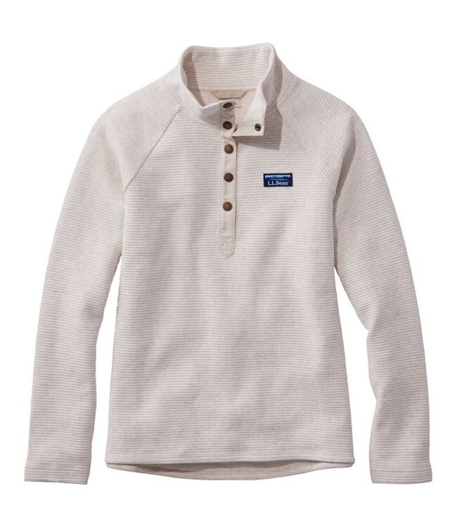 L.L.Bean W's Lakewashed Double-Knit Quarter-Snap