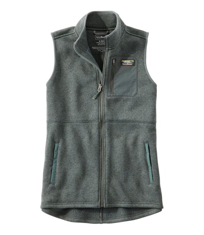 L.L.Bean W's L.L.Bean Sweater Fleece Long Vest