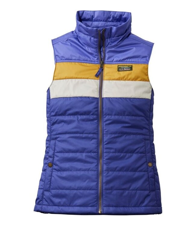 L.L.Bean W's Mountain Classic Puffer Vest, Colorblock