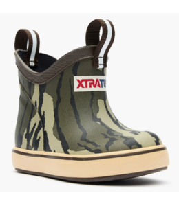 XtraTuf Kids' Mossy Oak® Bottomland Ankle Deck Boot