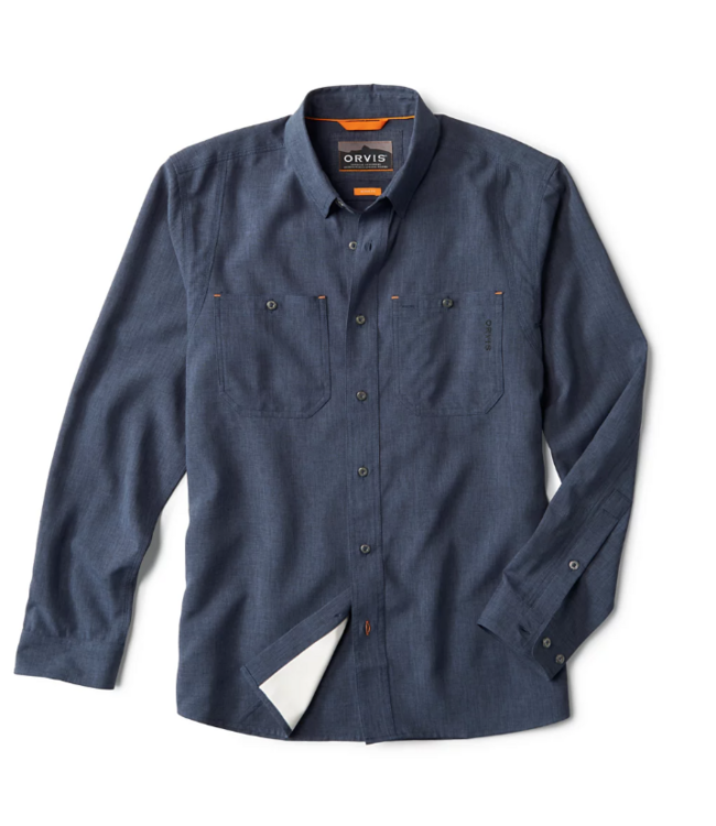 Orvis M's L/S Tech Chambray Work Shirt