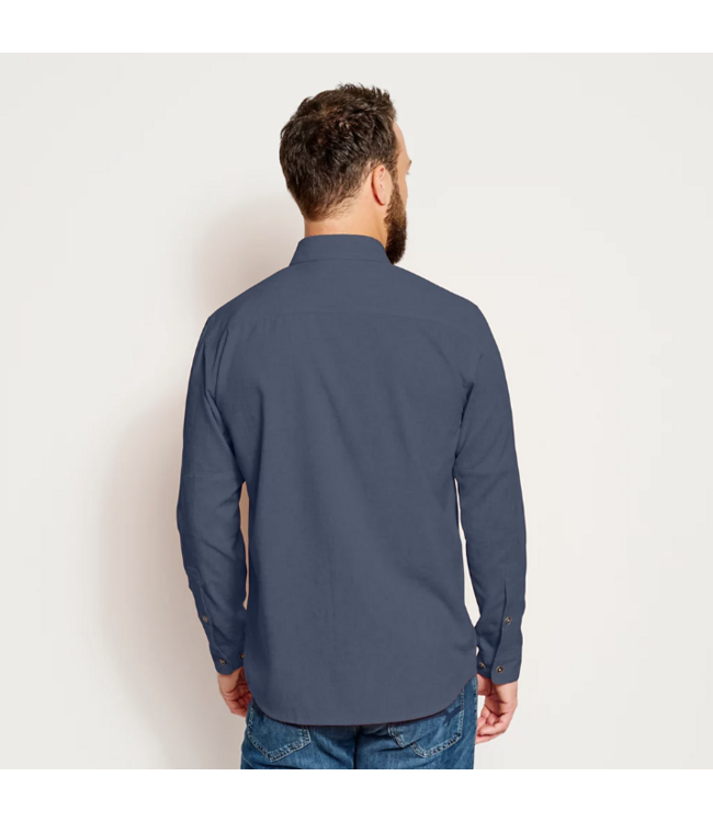 Orvis M's L/S Tech Chambray Work Shirt
