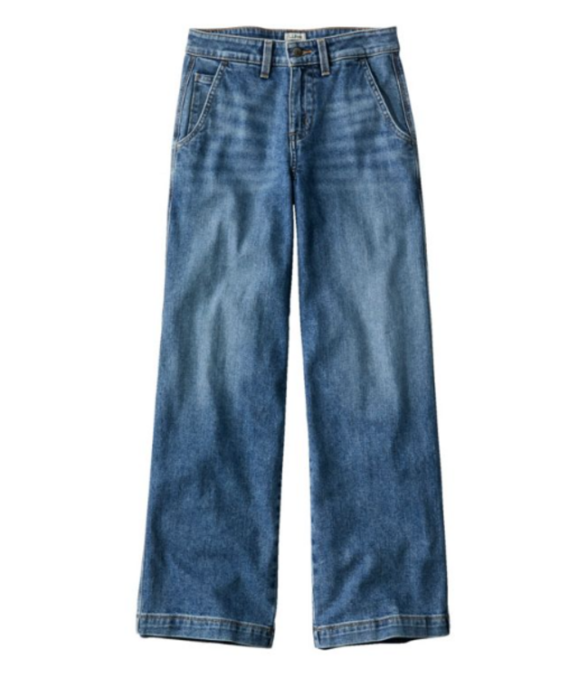 L.L.Bean W's 207 Vintage Jeans, High-Rise Wide-Leg