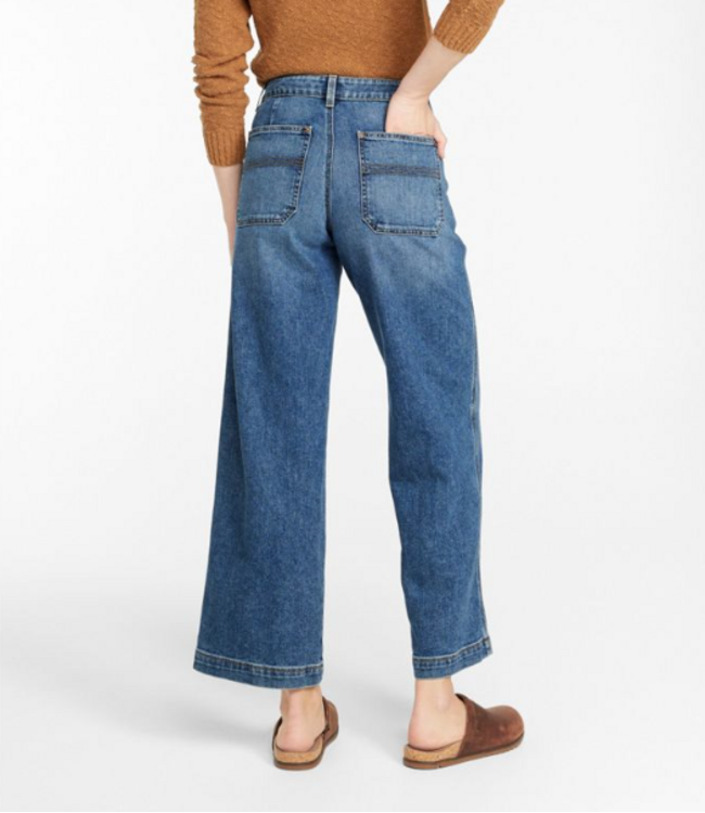 L.L.Bean W's 207 Vintage Jeans, High-Rise Wide-Leg