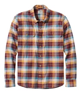 L.L.Bean M's L/S Stonecoast Hemp Shirt, Slightly Fitted Untucked Fit