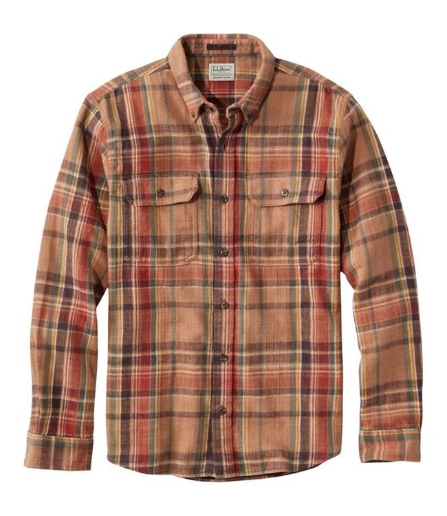 L.L.Bean M's 1912 Field Flannel Shirt, Slightly Fitted Untucked Fit, Plaid