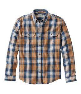 L.L.Bean M's 1912 Field Flannel Shirt, Slightly Fitted Untucked Fit, Plaid