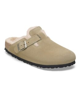 Birkenstock Boston Shearling Suede Leather