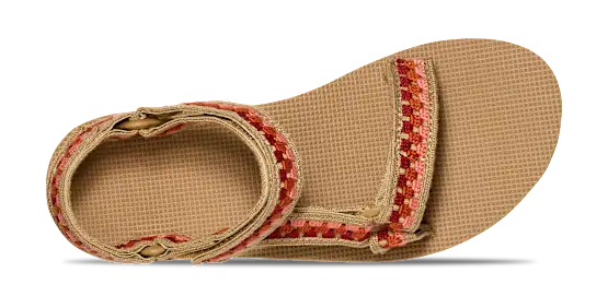 HEART TULLEストラップミュール ベージュ ドット柄 W's Flatform Universal Crochet Sandal - Mountain Outfitters