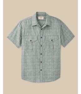 Filson M's S/S Washed Feather Cloth Shirt