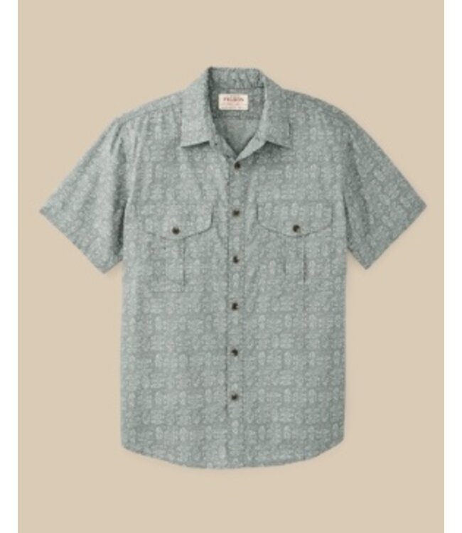 Filson M's S/S Washed Feather Cloth Shirt