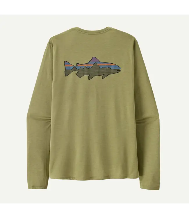 Patagonia M's L/S Capilene® Cool Sun Shirt - Fitz Roy Trout