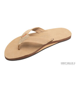Rainbow Sandals W's Single Layer Premier Leather w/Arch Support 1" Strap