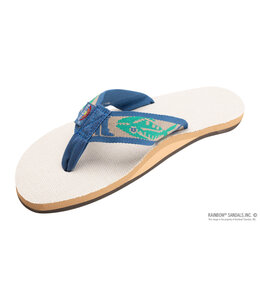 Rainbow Sandals M's Single Layer Hemp w/Nylon Fish Pattern Strap