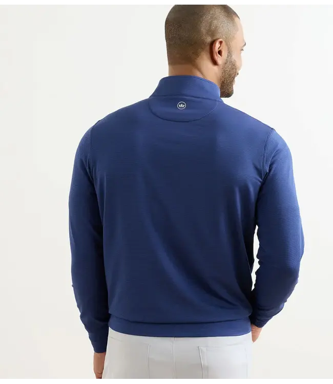 Peter Millar M's Perth Sugar Stripe Performance Quarter-Zip