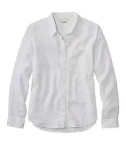 L.L.Bean W's Bean's Seacoast Seersucker Big Shirt