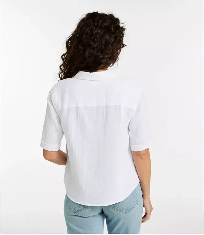 L.L.Bean W's Cloud Gauze Shirt, Polo
