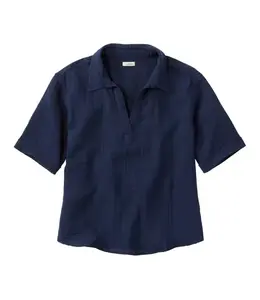 L.L.Bean W's Cloud Gauze Shirt, Polo