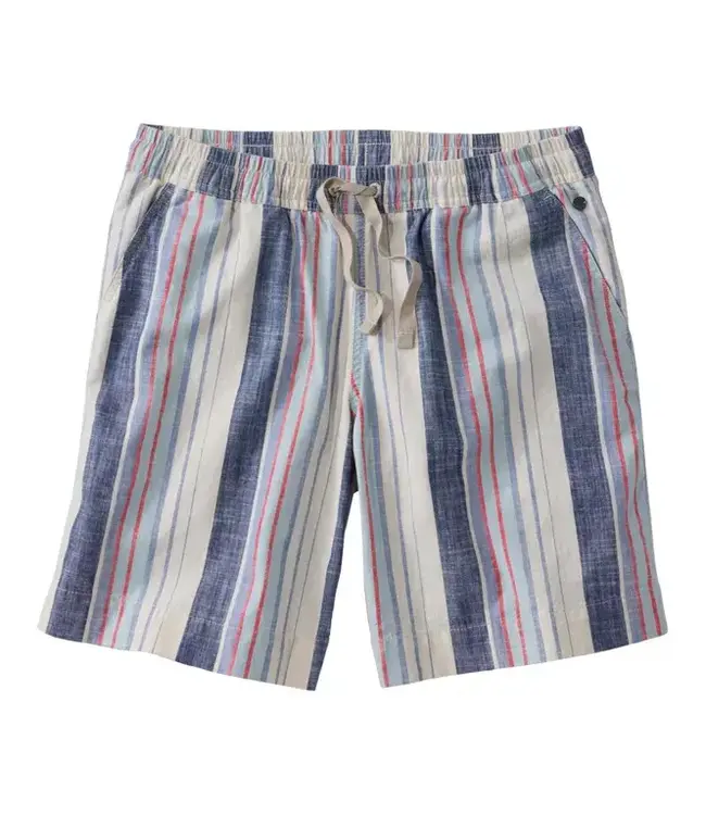 L.L.Bean W's Lakewashed Dock Shorts, Mid-Rise Stripe