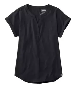 L.L.Bean W's S/S Streamside Tee, Splitneck