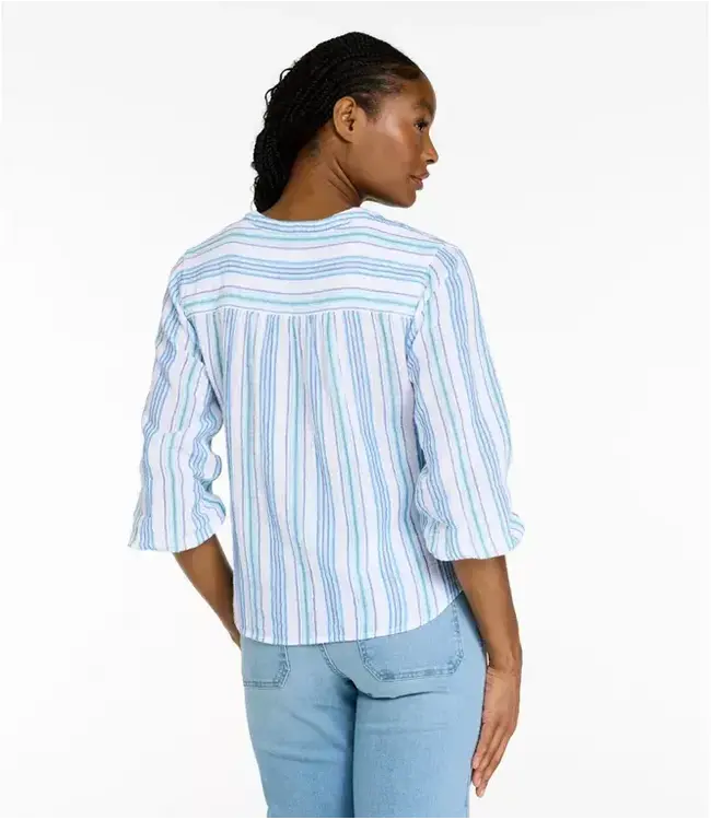 L.L.Bean W's Cloud Gauze Shirt, Splitneck Popover