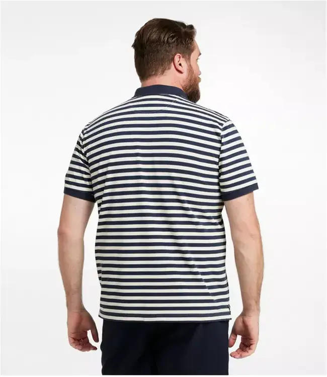 L.L.Bean M's S/S Casco Bay Rugged Polo, Stripe